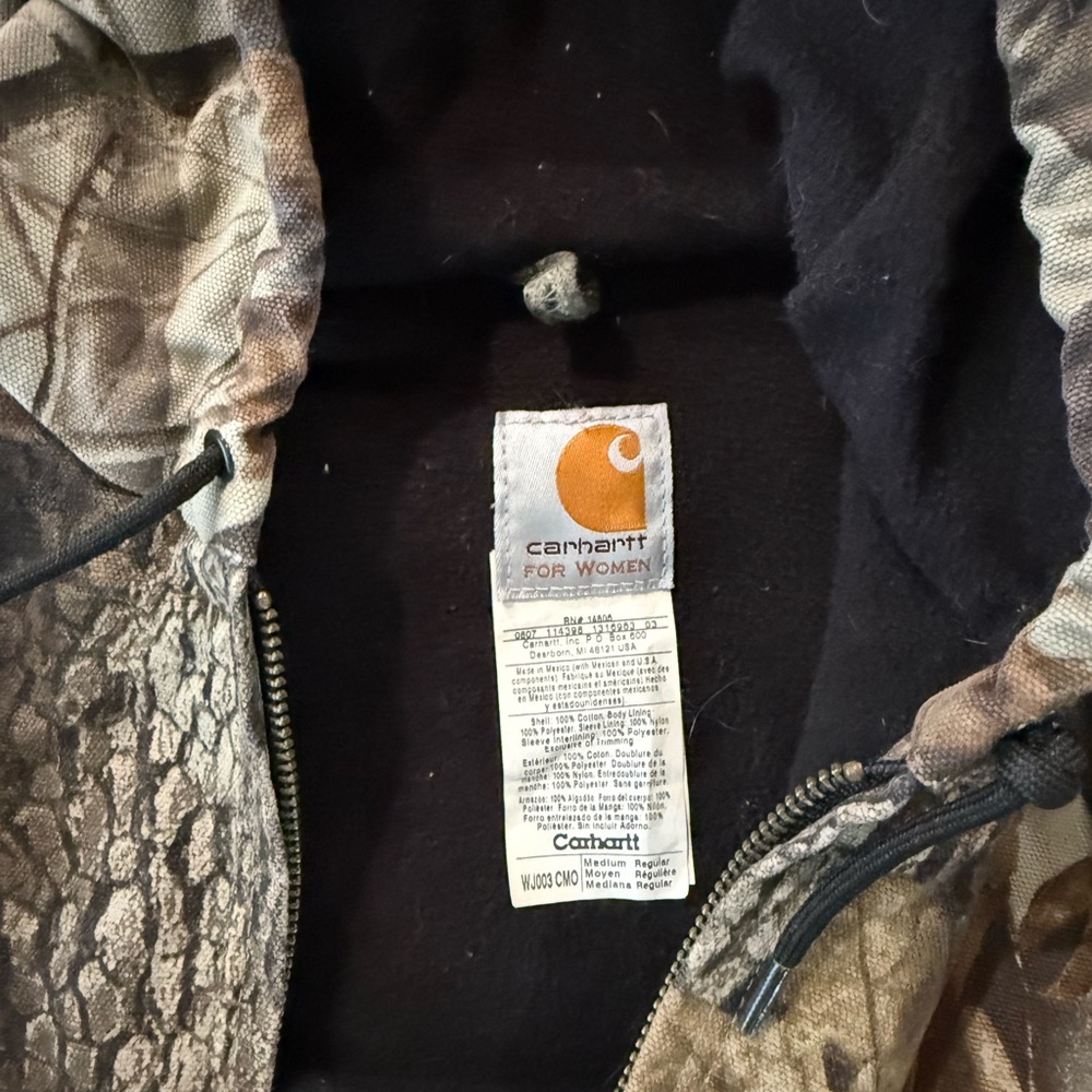 Carhartt Women's Camouflage Zip-Up Jacket - Picture 2 of 4